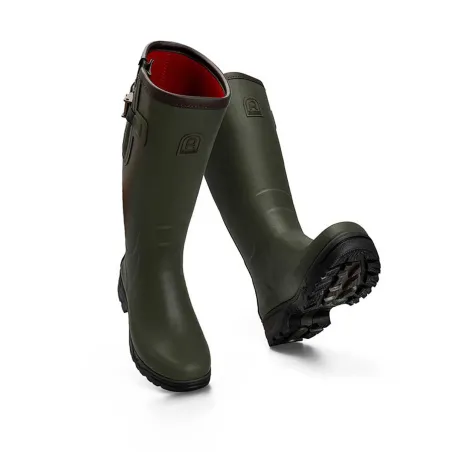 Bottes Veneur néo Homme - Vert 100% Caoutchouc