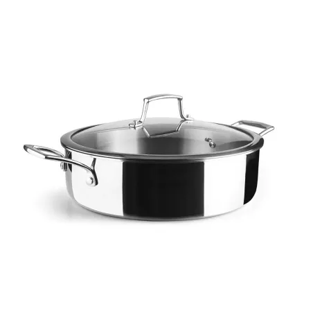Faitout Trichef Ø28cm en Acier Inoxydable - Tous Feux + Four - Lacor