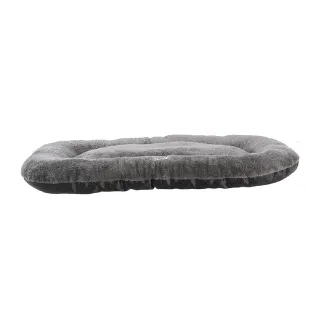 Coussin ovale gris antidérapant 80x60 cm - Polyester doux et résistant