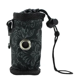 Distributeur de sacs à déchets avec cordon pour promenade - Compact et pratique