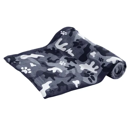 Couverture en fibre polaire grise 100x70 cm - Douceur et chaleur au quotidien