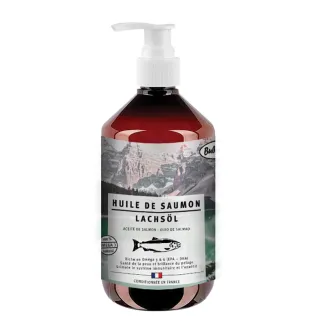 Huile de Saumon 500ml pour Chiens et Chats - Soin Naturel Peau & Pelage