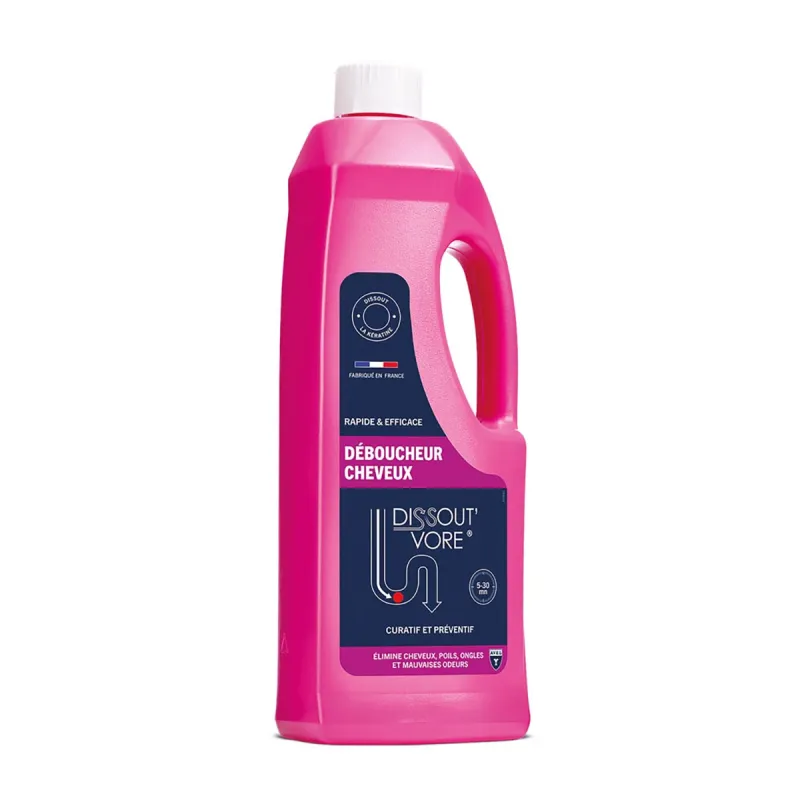 Déboucheur DISSOUT'VORE Cheveux - Gel puissant 900ml