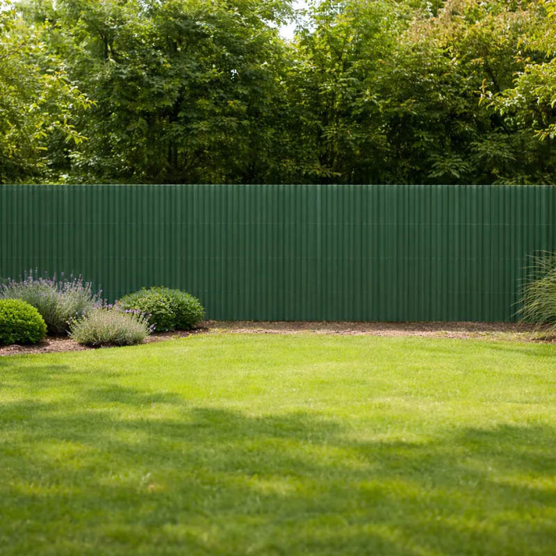 Canisse PVC occultant vert 1,5x5m simple face