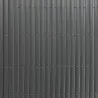 Canisse PVC occultant gris 1,5x3m - Simple face avec kit de fixation