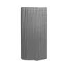 Canisse PVC occultant gris 1,5x3m - Simple face avec kit de fixation