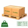 Canisse PVC occultant gris 1,5x3m - Simple face avec kit de fixation