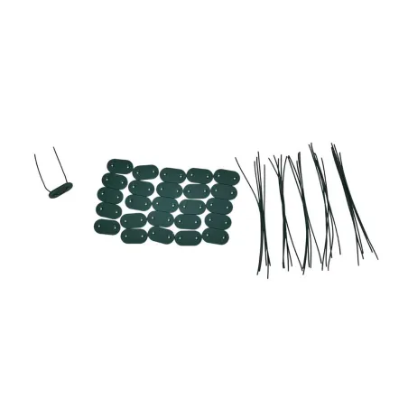 Canisse PVC occultant simple face 1,5x3m vert - Kit fixation inclus