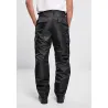 Pantalon thermo homme Brandit® noir - Coupe droite coupe-vent