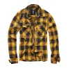 Chemise à carreaux homme en flanelle jaune et noire - Brandit®