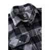 Chemise Polaire Homme Jeff Brandit® - Gris et Noir - Manches Longues