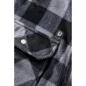 Chemise Polaire Homme Jeff Brandit® - Gris et Noir - Manches Longues