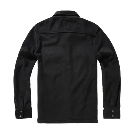 Chemise polaire homme Jeff Brandit® - Manches longues - Noir