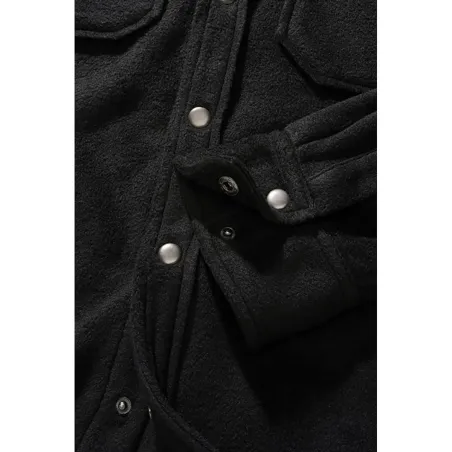 Chemise polaire homme Jeff Brandit® - Manches longues - Noir