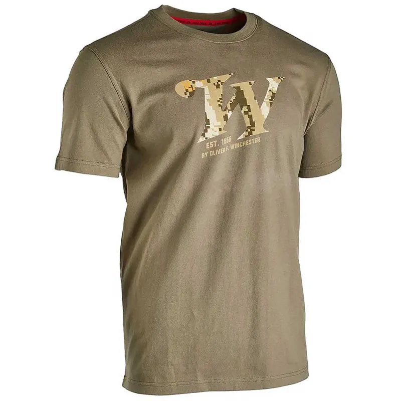 T-shirt Homme Springer Winchester® - Coton 180g/m² - Col Rond - Kaki