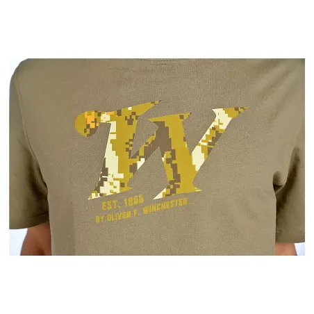 T-shirt Homme Springer Winchester® - Coton 180g/m² - Col Rond - Kaki