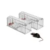 Lot de 2 cages à souris en plastique résistantes avec aération