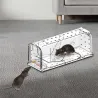 Lot de 2 cages à souris en plastique résistantes avec aération