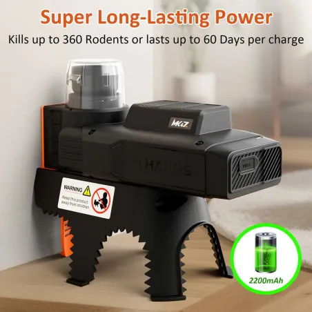 Piège Électronique à Souris USB - Décharge 5V/700mA - Autonomie 60 Jours