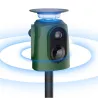 Répulsif Électronique Solaire 360° à Ultrasons et Flash - Étanche IP65