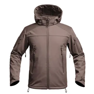 Veste Softshell Fighter A10® Homme Marron - Imperméable & Respirante