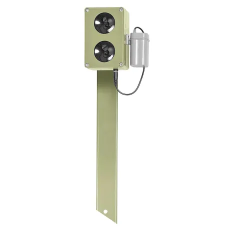Répulsif électronique CHZ200 sur pied - Ultrasons anti-rongeurs et renards 2000m²
