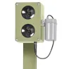 Répulsif électronique CHZ200 sur pied - Ultrasons anti-rongeurs et renards 2000m²