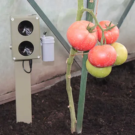 Répulsif électronique CHZ200 sur pied - Ultrasons anti-rongeurs et renards 2000m²