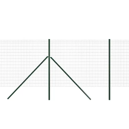 Grillage rouleau soudé PVC 1,20m x 20m - Maille 10x5cm - Ø2,5mm