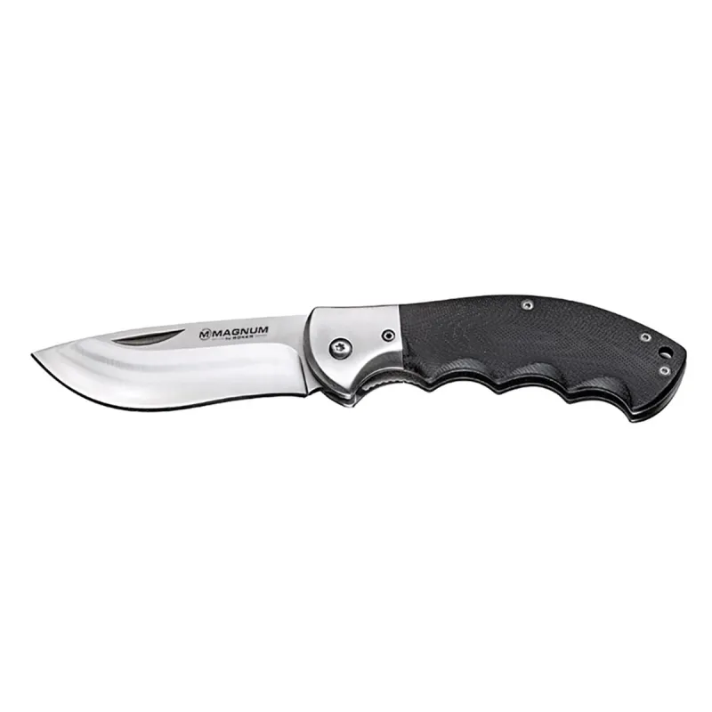 Couteau de Chasse NW Skinner - Lame 8,5 cm en Acier 440A - Manche G10 Noir