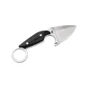 Couteau Enki - Lame Drop Point 5,8 cm en Acier 440B avec Manche Micarta Noir