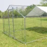 Enclos pour volailles 12m² - Structure galvanisée 4x3x2m