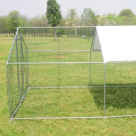 Enclos pour volailles 12m² - Structure galvanisée 4x3x2m
