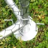 Enclos pour volailles 6x3x2m - 18m² en tube galvanisé et toile PE imperméable