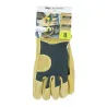 Gants de travail cuir Black Fox - Taille 8 - Protection et dextérité pour la manutention du bois