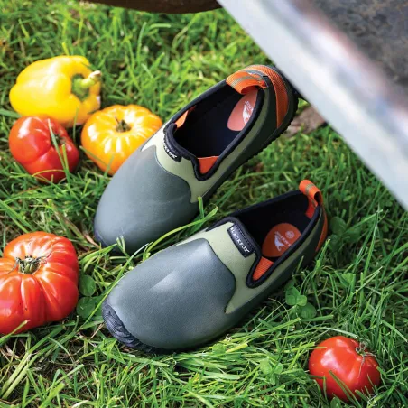 Chaussures Homme Néo Sans Gêne - Kaki et Orange - Black Fox