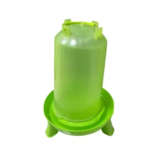 Abreuvoir sur pied avec poignée 8L pour volailles - Vert - Ø31,5 x H50 cm