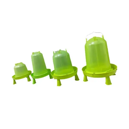 Abreuvoir sur pied avec poignée 8L pour volailles - Vert - Ø31,5 x H50 cm