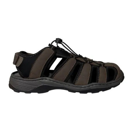 Sandales fermées homme en cuir marron - AYOKA Doul