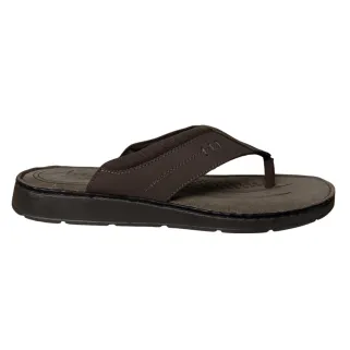 Tongs en Cuir Marron pour Homme - Dirbe - Ayoka