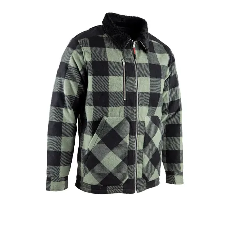 Chemise polaire matelassée homme verte LMA® - 390 g/m²