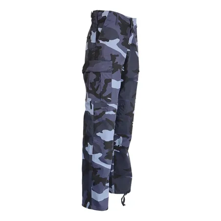 Pantalon BDU Idaho Camo Urban bleu 6 poches | Ducatillon
