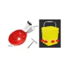 Lot de 5 abreuvoirs bol pour bidon en plastique rouge pour volailles