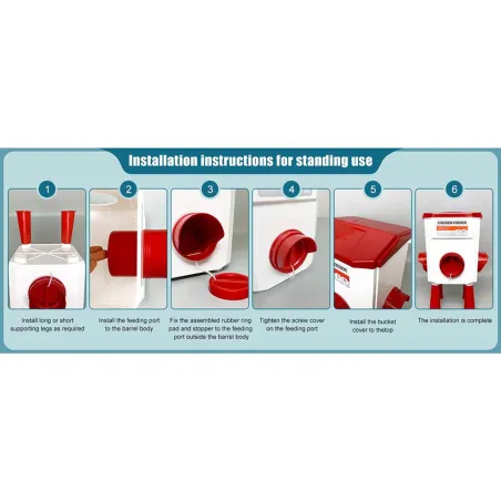 Kit mangeoire 12 kg + abreuvoir 11 L pour élevage poule