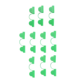 Lot de 10 clips de fixation 85x25mm pour tunnel de jardin - Vert