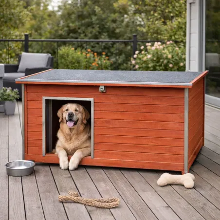 Niche en bois haute isolation 150x90x90cm - Épicéa 3 couches