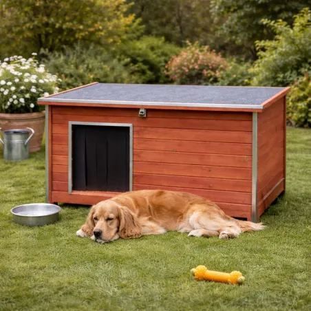 Niche en bois haute isolation 120x75x75cm - Épicéa 3 couches