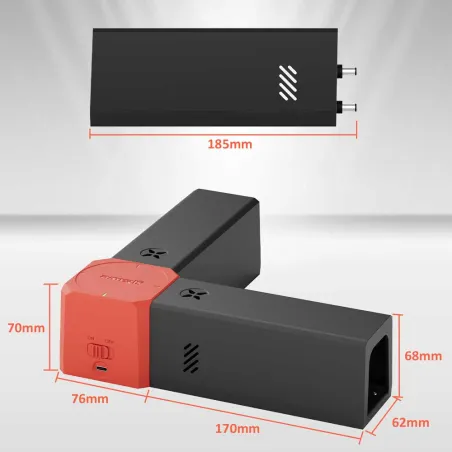 Piège à rongeurs d'angle électrique USB - 2 tunnels - 2000V