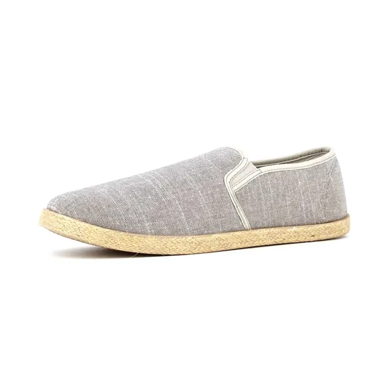 Chaussures Toile Homme Gris - Style Décontracté Basse