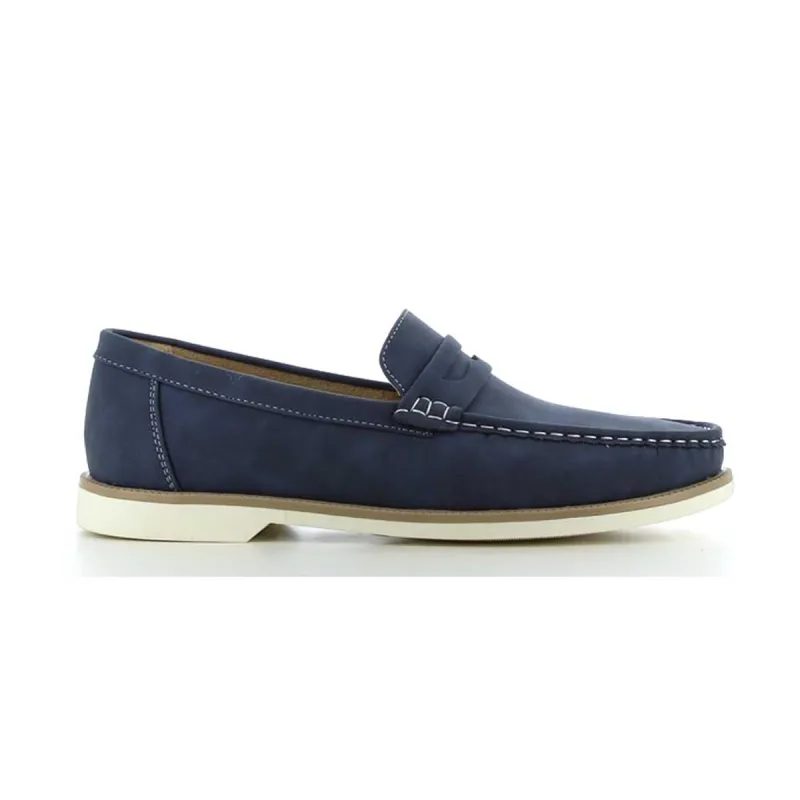 Mocassins Homme en Synthétique Bleu Marine - Tige Basse
